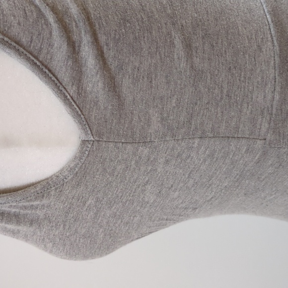 Lala Paris Heathered Grey Sleeveless Bubble Dress - Picture 12 of 14